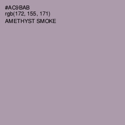 #AC9BAB - Amethyst Smoke Color Image